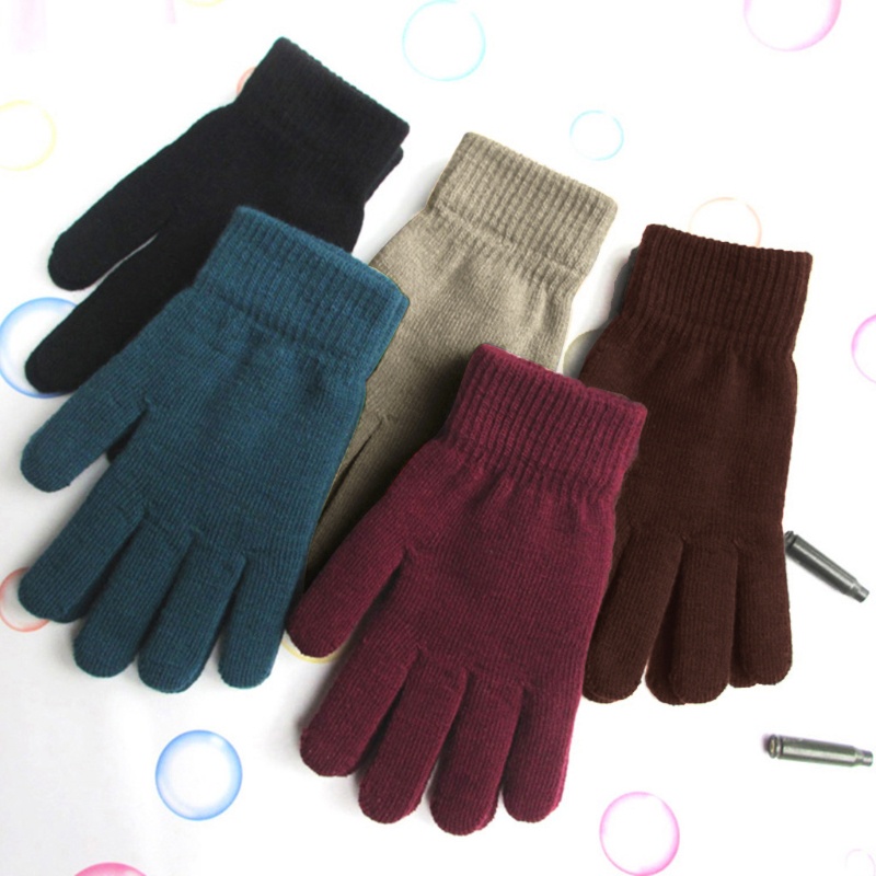 Găng Tay Len Hở Ngón Co Dãn Thời Trang