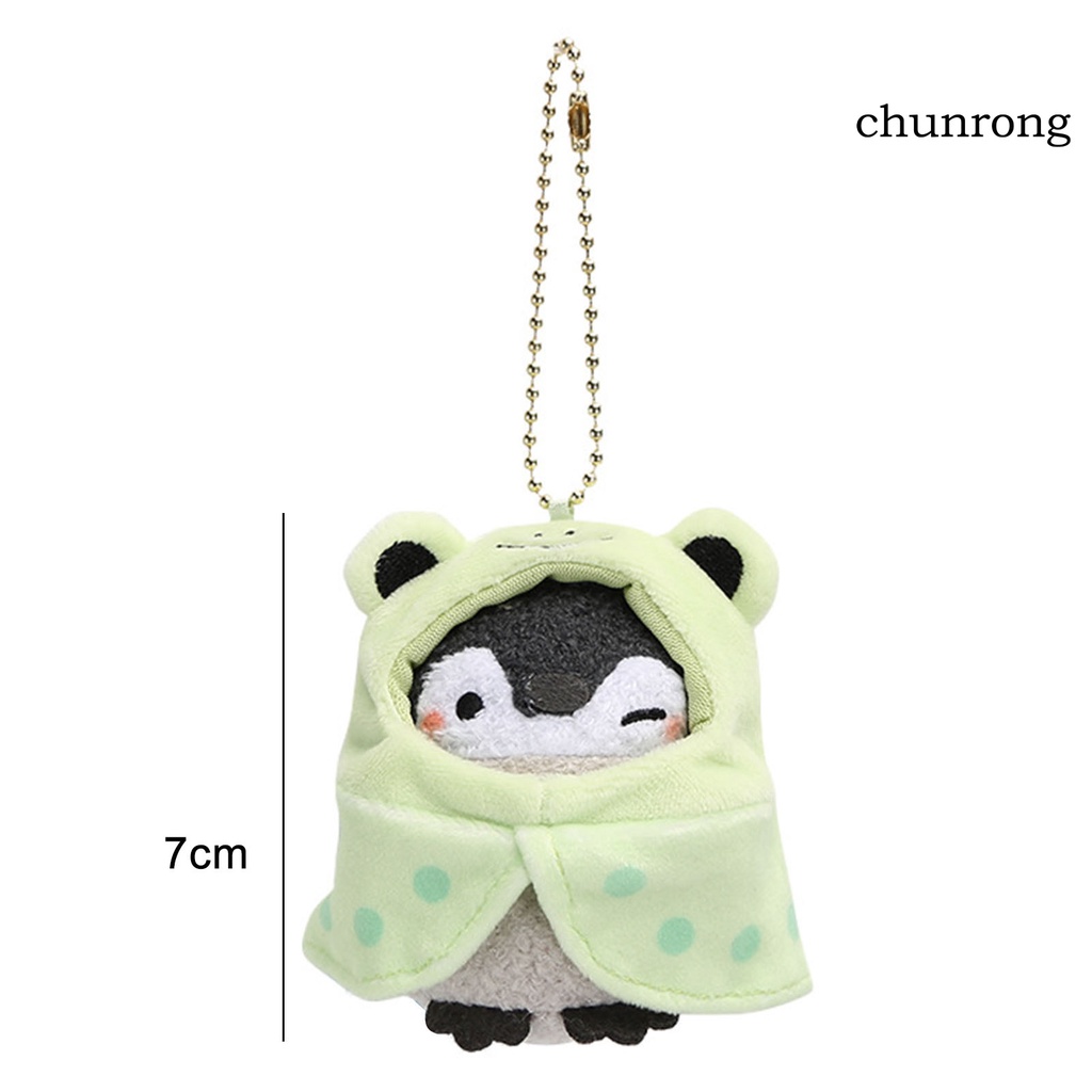 Cr Móc Khóa Hình Chim Cánh Cụt Nhồi Bông Cotton PP Dễ Thương