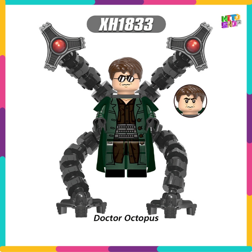 Xếp Hình Lắp Ráp Minifigures Người Nhện Marvel Doctor Octopus Không Còn Nhà XH1833 - 63