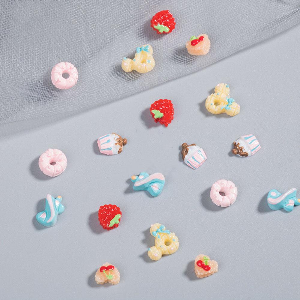 Phụ Kiện Trang Trí Móng Tay Hình Bánh Donut 3D DIY