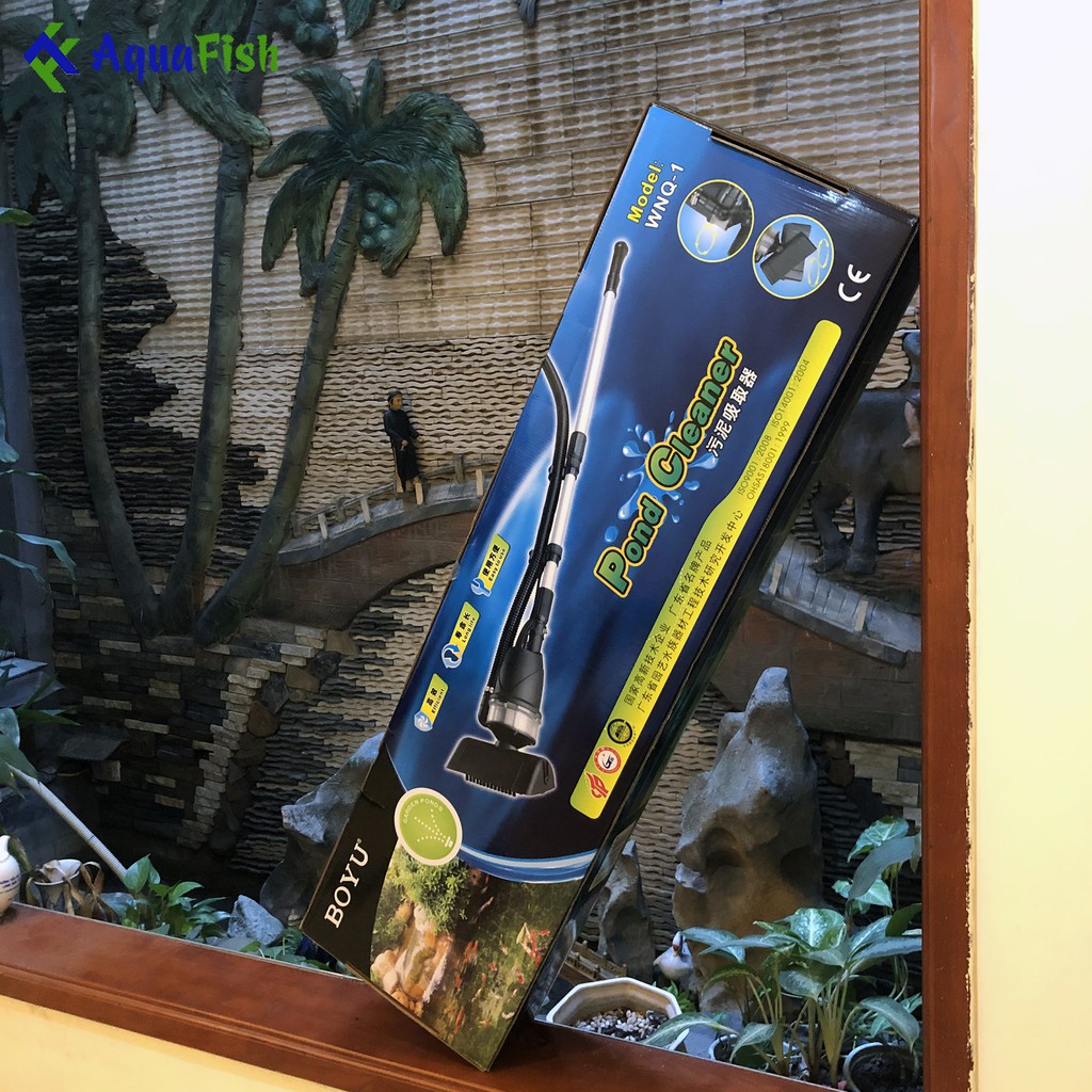 Máy Hút Đáy Vệ Sinh Hồ Cá Koi Boyu WNQ-1 (lực hút mạnh, sạch sẽ và bền bỉ)