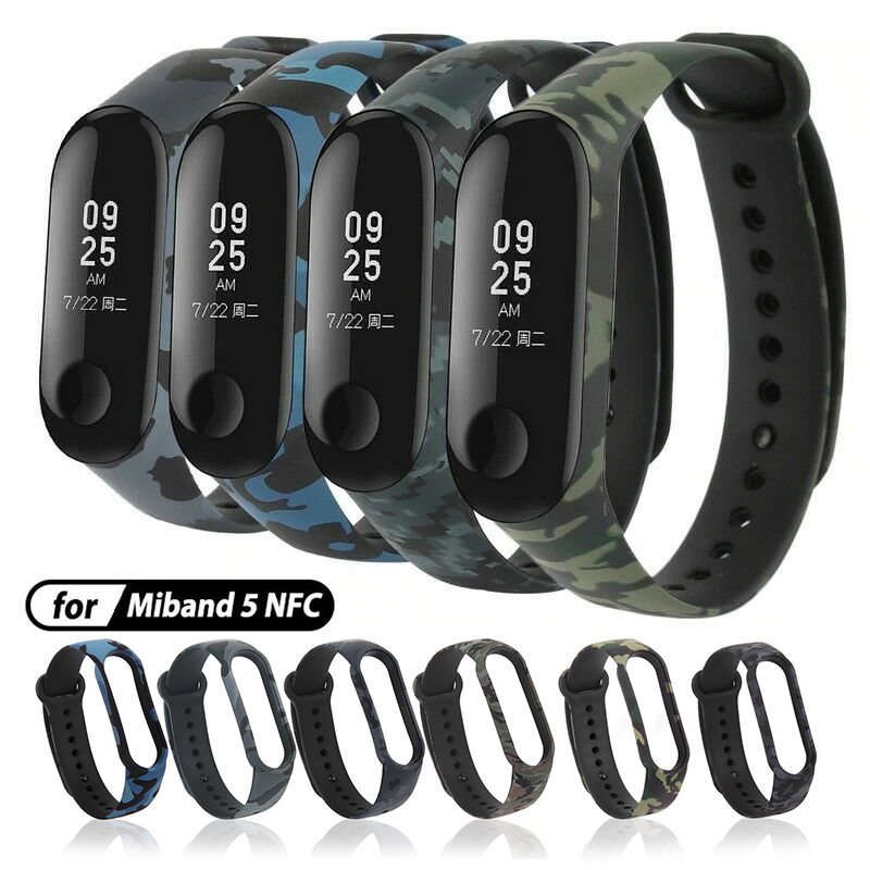 Dây Đeo Thay Thế Chất Liệu Silicon Màu Trơn Cho Xiaomi Mi Band 5