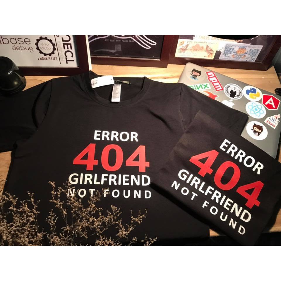 Áo thun 404 girl friend not found