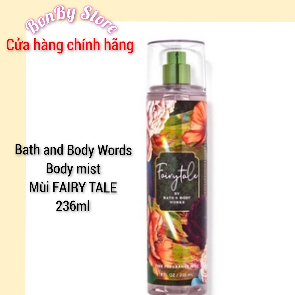 (Bill US) Xịt thơm Body - Body mist Bath and Body Works 236ml