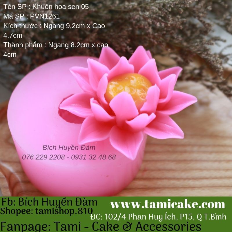 Khuôn silicon hoa sen 05