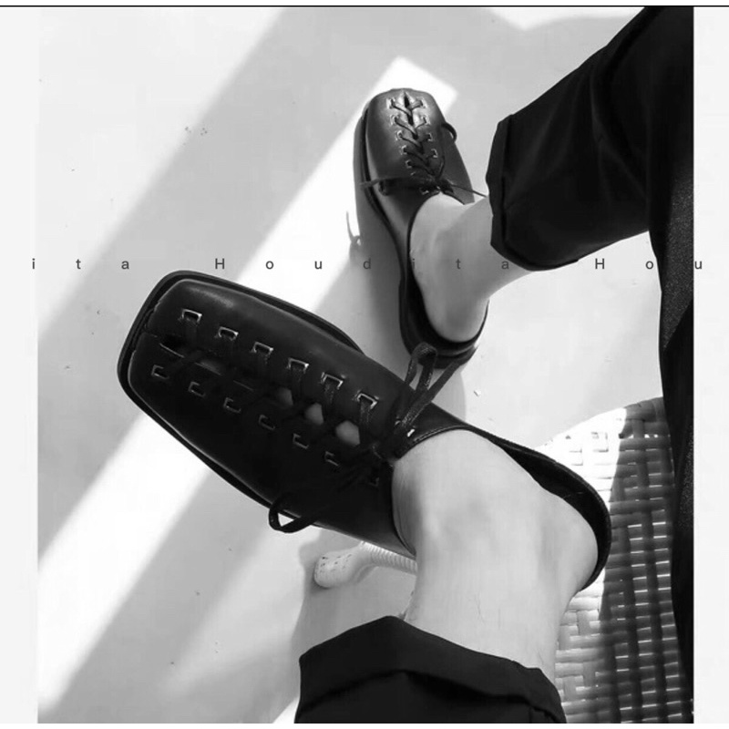 Giày sục nam HOUDITA có dây buộc, phong cách độc lạ mà không kém phần sang trọng - HOUDITA SB-04 | BigBuy360 - bigbuy360.vn