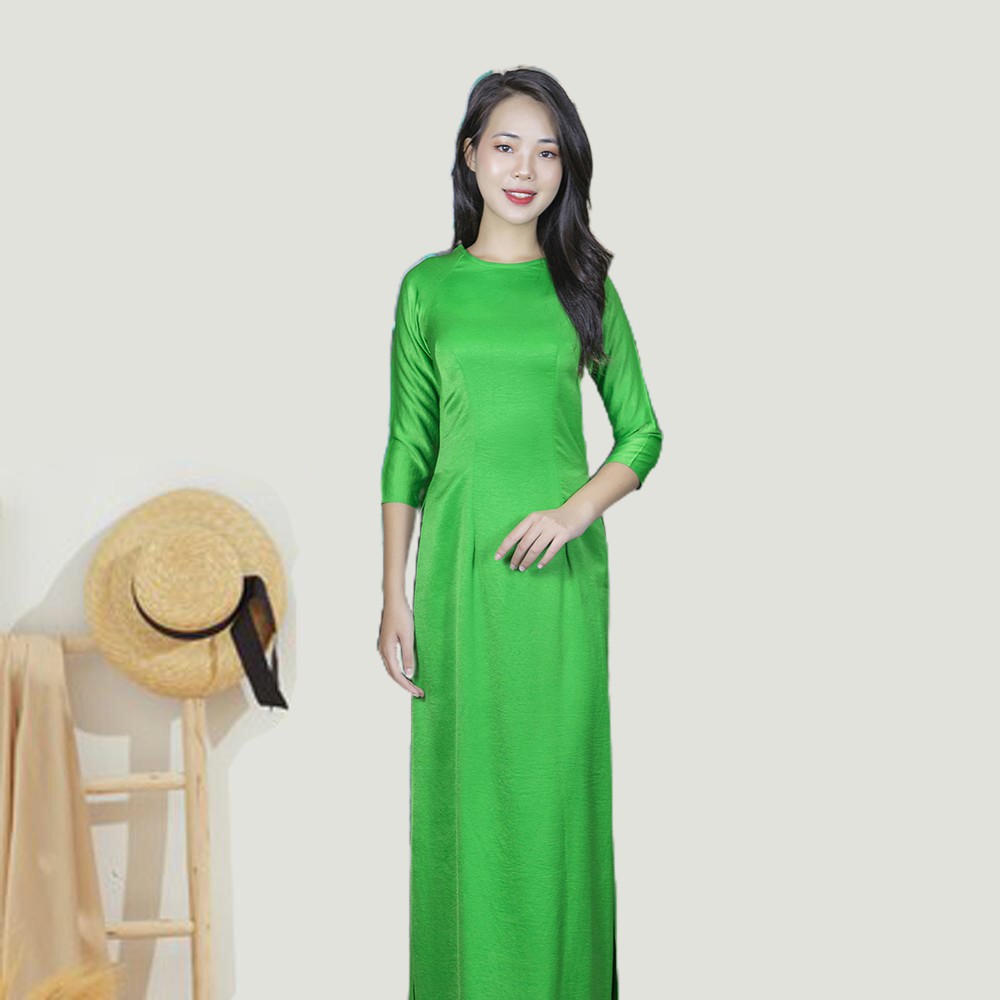 Áo dài nữ Nhã Anh chất liệu lụa mềm co giãn cao cấp