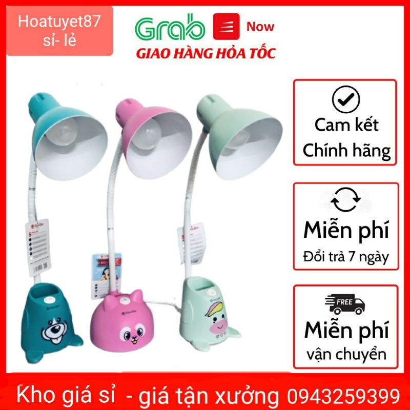 Đèn học để bàn RẠNG ĐÔNG chống cận MẪU MỚI kèm bóng LED 5W tiết kiệm điện năng, bảo vệ thị lực (ánh sáng vàng)