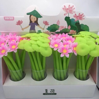 Bút mực nước hoa sen, lá sen