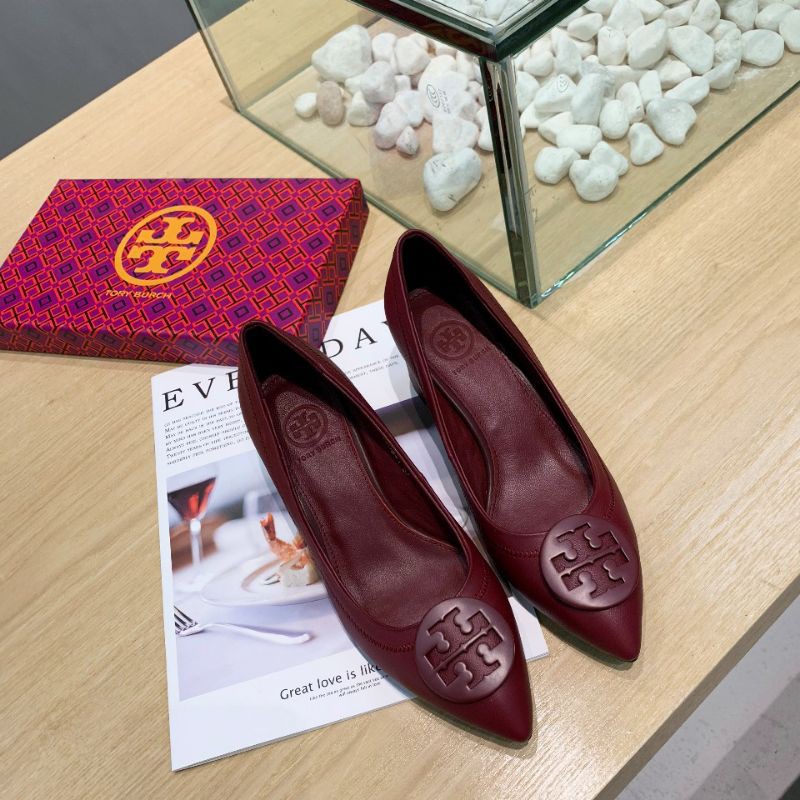 Cao gót thời trang Tory Burch da cao cấp gót cao 5.5cm
