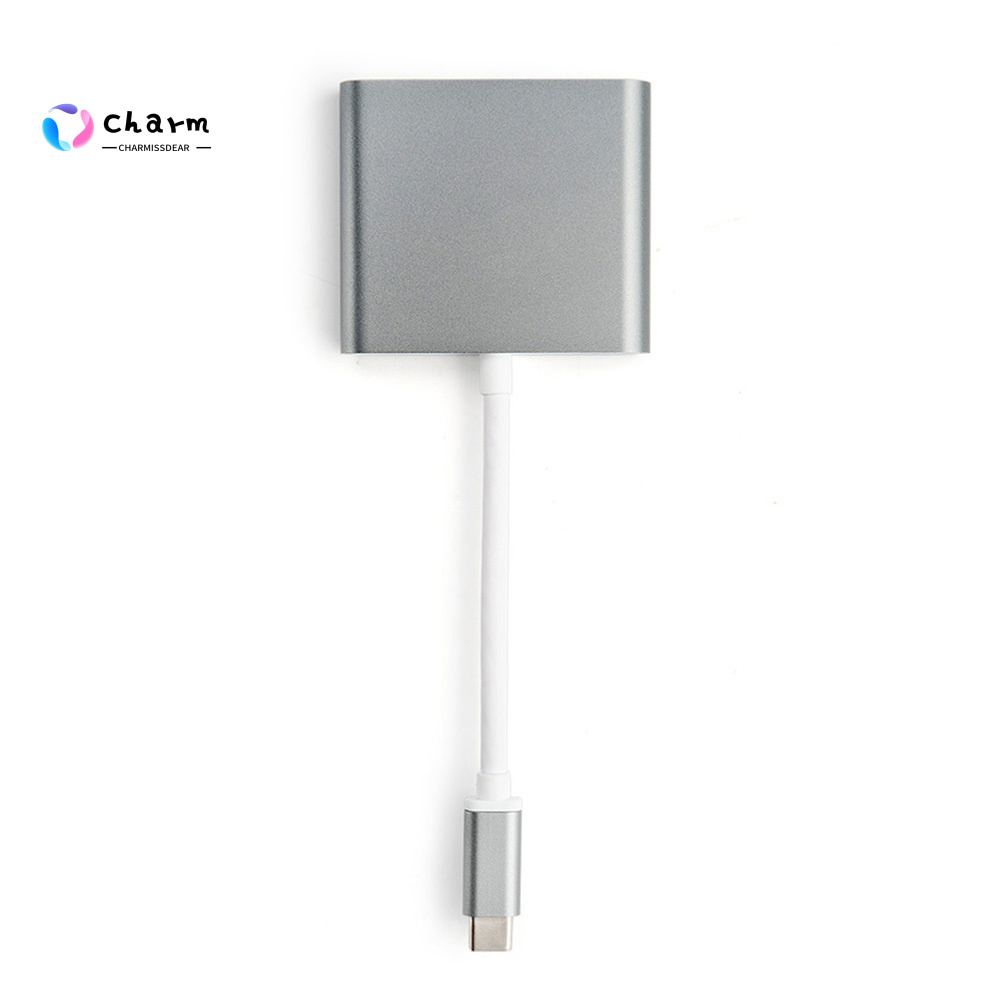 [CI] Availble Type C Male to Type C Female 4K HDMI-compatible USB 3.0 Hub Adapter for Macbook Pro/Air