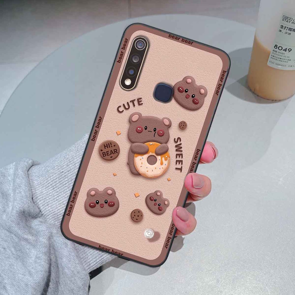 Ốp Vivo Y19 / U3 bear brick, gấu đáng yêu, dễ thương
