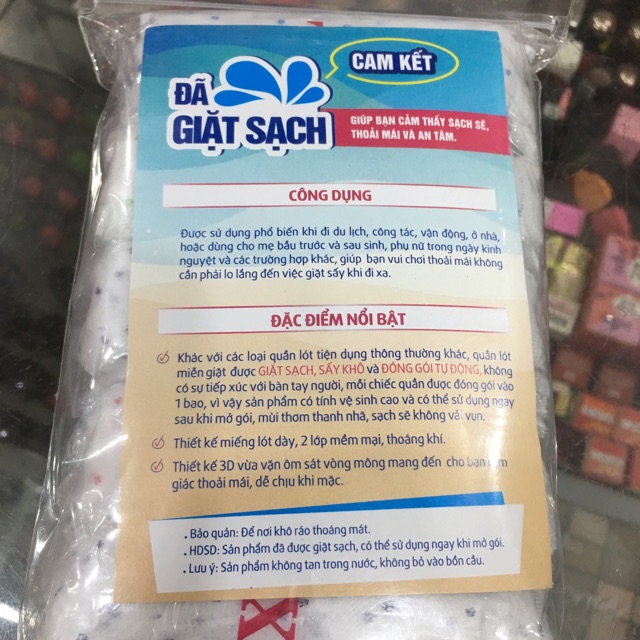 1 Gói Quần Lót Giấy Nữ Travel Mate đủ size