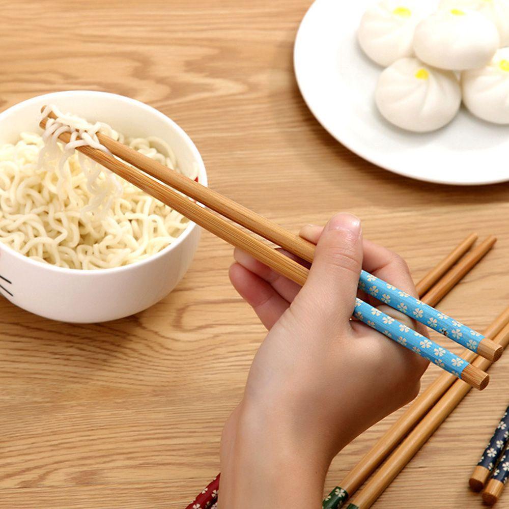 Mocho Bộ 5 Đôi Đũa Tre Ăn Uống In Họa Tiết Hoa Anh Đào Cổ Điển Thân Thiện Với Môi Trường Sáng Tạo Thanh Lịch Cho Nhà Bếp