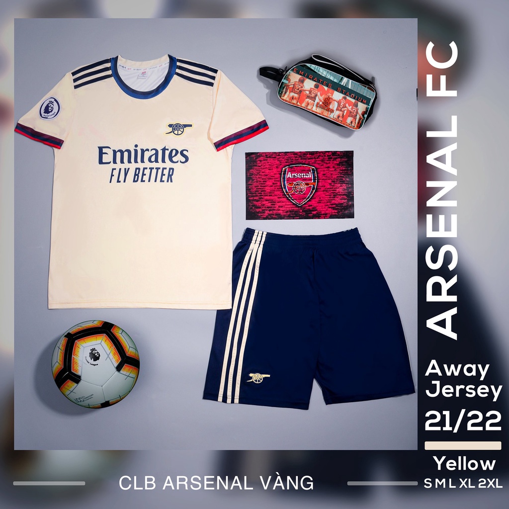 Đồ bóng đá CLB ngoại hạng anh Arsenal 2021-2022 mùa mới | Chống nắng | Thể thao | Bóng đá | Gym  | Chạy bộ