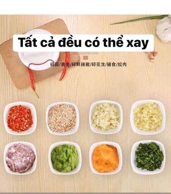 Máy xay tỏi ớt cầm tay