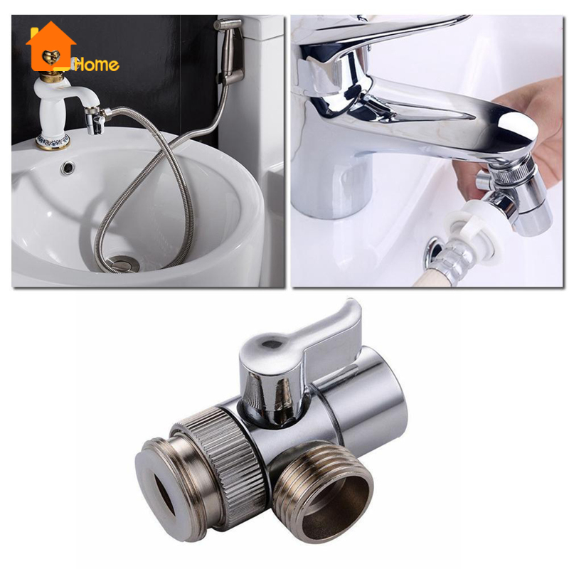 [Love_Home]Brass T-adapter valve Diverter for Hand Held Shower Head / Toilet Bidet