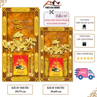 Lịch Gỗ Treo Tường, Cha Mẹ CM04, tranh lịch phong thủy và làm quà tặng tết 2024