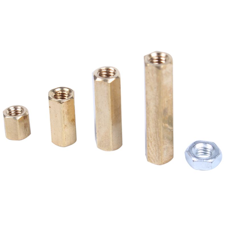 M3 Nam-Nữ Hex Brass Standoff Bolt Screw Nut Bo mạch chủ Bộ phân loại Gắn 120 cái