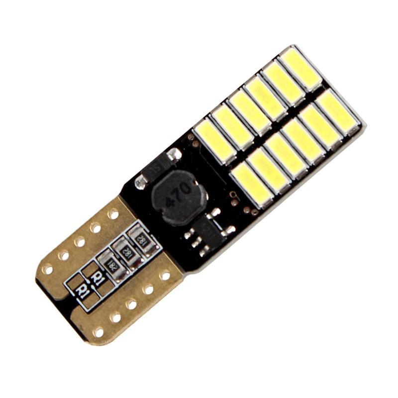 1 Bóng Đèn led h1 h3 t10 4014 24smd 12v 8w 6000k Siêu Sáng Cho Xe Hơi