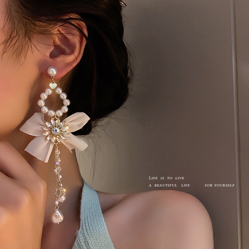 [Cao Cấp Siêu Đẹp] 5 Mẫu Bông Tai S925 Đính Đá Dự Tiệc Siêu Sang Chảnh Mainia Shop