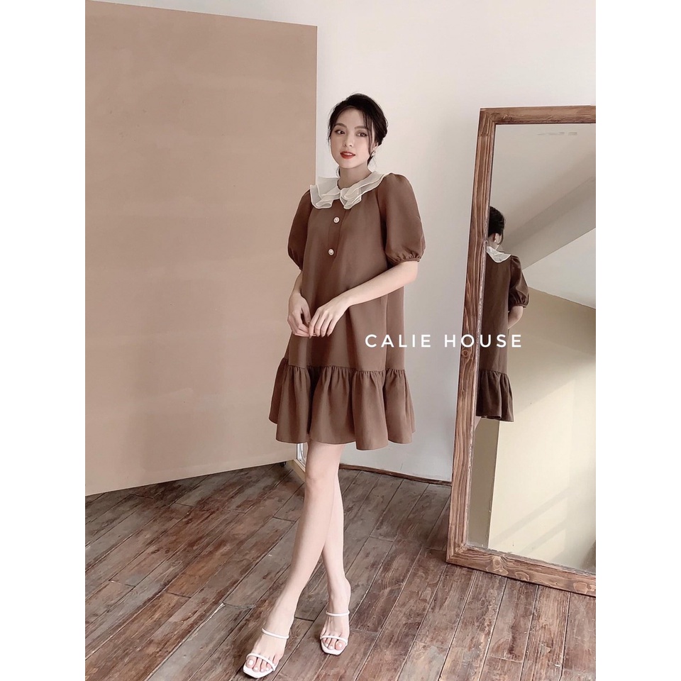Đầm bầu công sở thiết kế  FREESHIP  váy bầu cao cấp đuôi cá bèo cổ Full size S/M/Lll