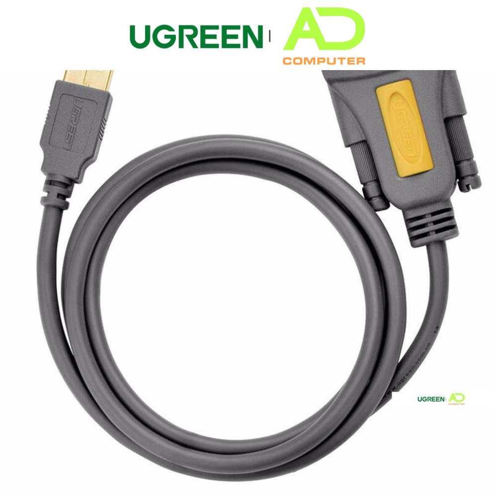 Dây USB 2.0 sang COM DB9 RS-232 chipset PL2303TA UGREEN CR104 - Hàng phân phối chính hãng - Bảo hành 18 tháng