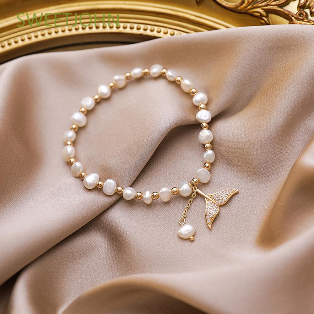 CHARMS Vòng Tay Ngọc Trai Thời Trang Dành Cho Nữ