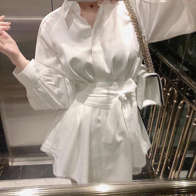 Set sơ mi cột eo