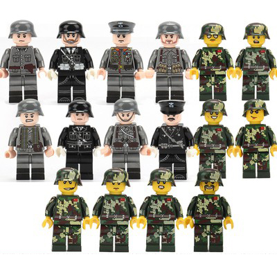 Bộ Đồ Chơi Lắp Ráp Lego 16 Mô Hình Phong Cách Quân Đội Chất Lượng Cao Cho Bé Trai