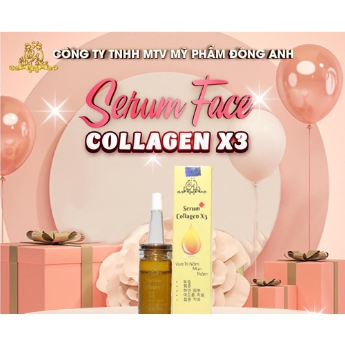 Serum Căng Bóng Collagen X3  - Đông Anh- Chính Hãng
