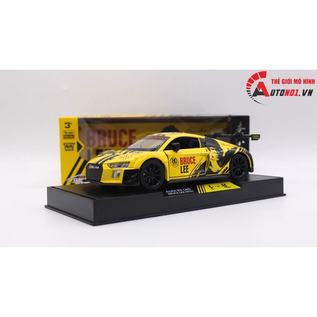 MÔ HÌNH XE AUDI R8 LMS BRUCE LEE 80TH 1:32 MAKEDA 7782