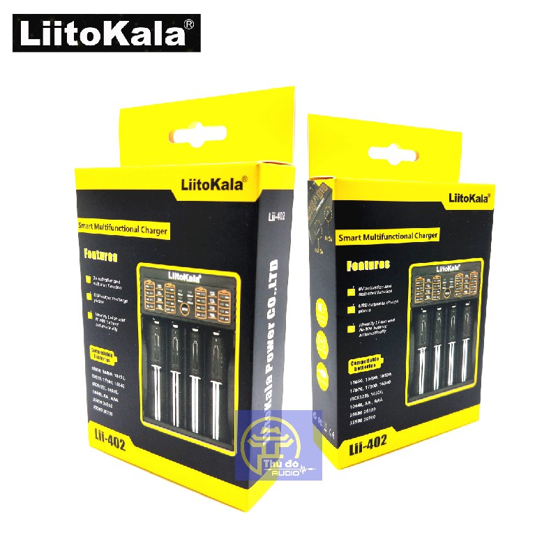 Bộ Sạc Pin Đa Năng LiitoKala Lii-402 Đầu USB Sạc Pin 1.2V/3.7V/3V/3.85V NiMH/Liion/LiFePo4