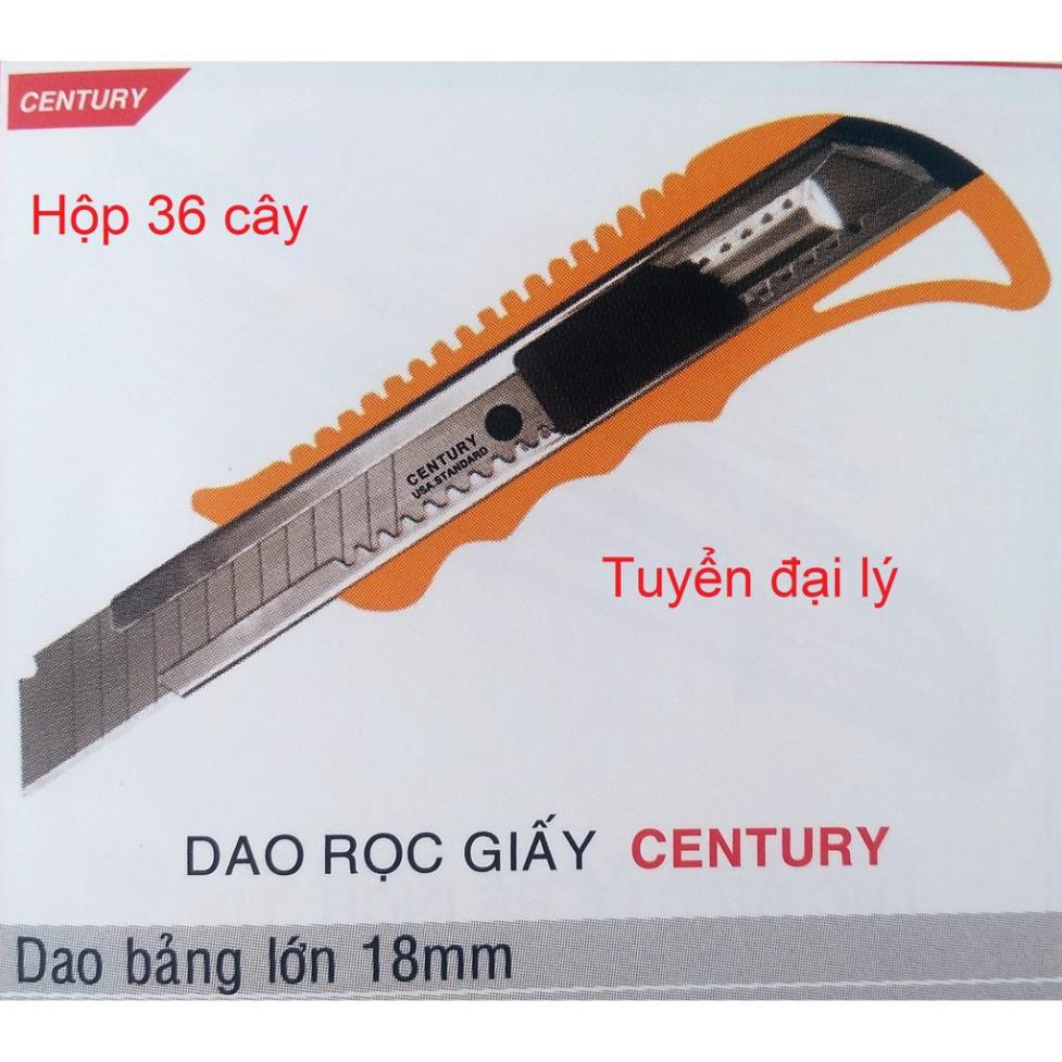 Dao rọc giấy bảng lớn 18mm Century