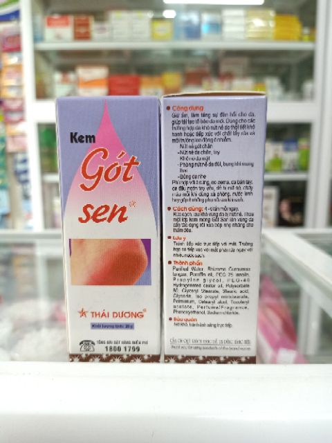 Kem Gót sen mềm da,giảm nứt nẻ tuýp 20ml