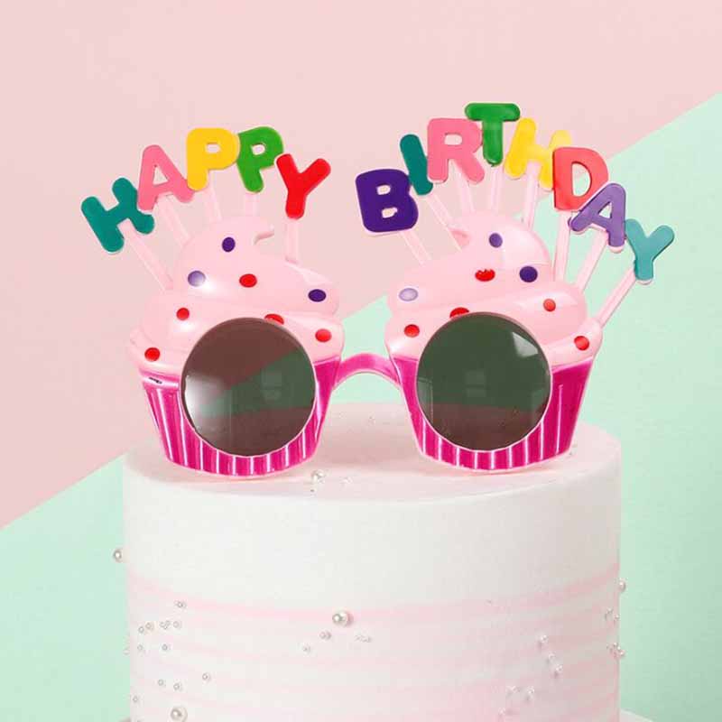 Kính mát hình chữ Happy Birthday dùng chụp ảnh vui nhộn | BigBuy360 - bigbuy360.vn