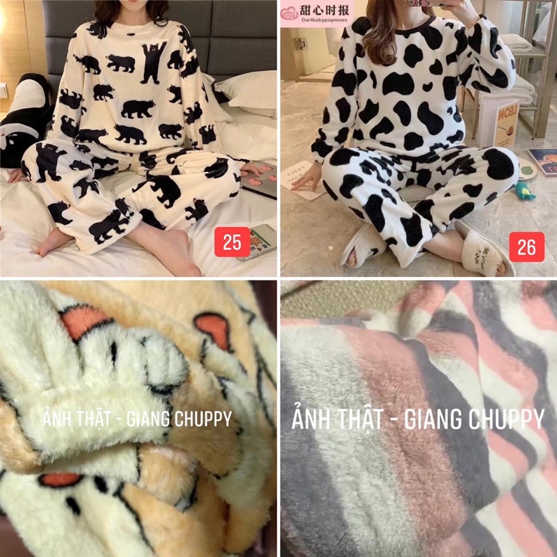 [Hàng order] - Bộ ngủ bông (Ảnh thật ở cuối) - NOTE TÊN FB VÀ SĐT ĐỂ TRẢ ĐÚNG MẪU | BigBuy360 - bigbuy360.vn