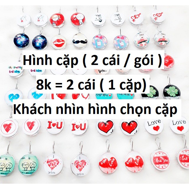 Mặt dây cặp đôi 4k / cái ( 1 gói 2 cái )