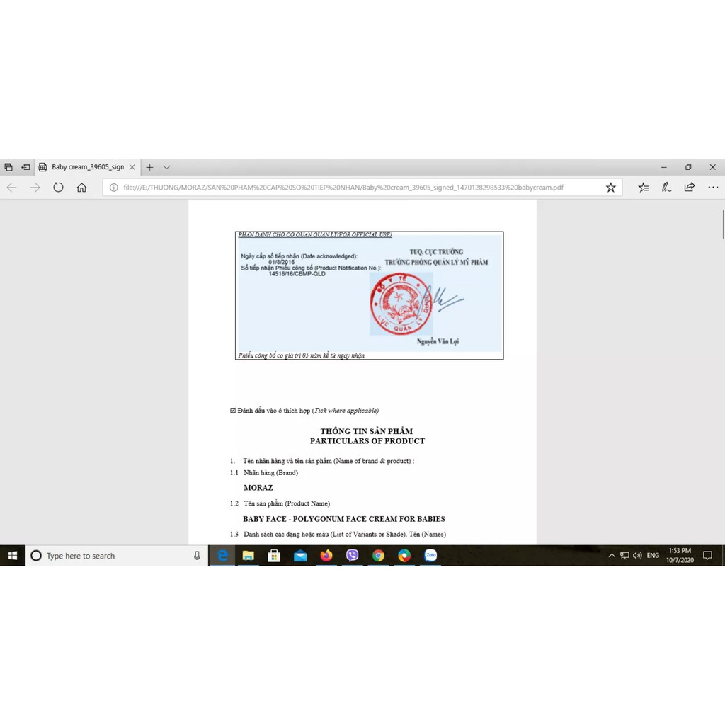 KEM DƯỠNG DA CHỐNG KHÔ NẺ DO THÁI