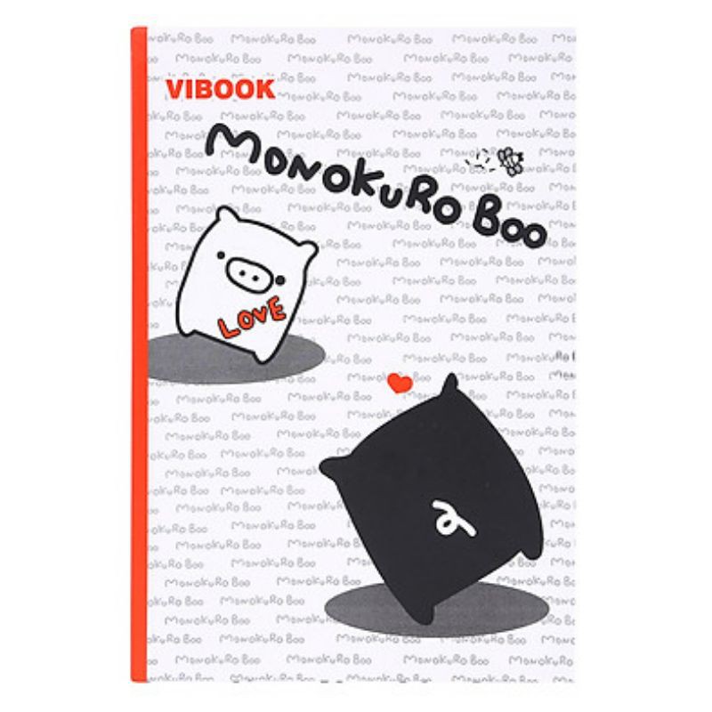 Lốc 5 Quyển tập 200 trang sinh viên Vĩnh Tiến Monokuro Boo 4 ly ngang Vibook ( TSV2M )