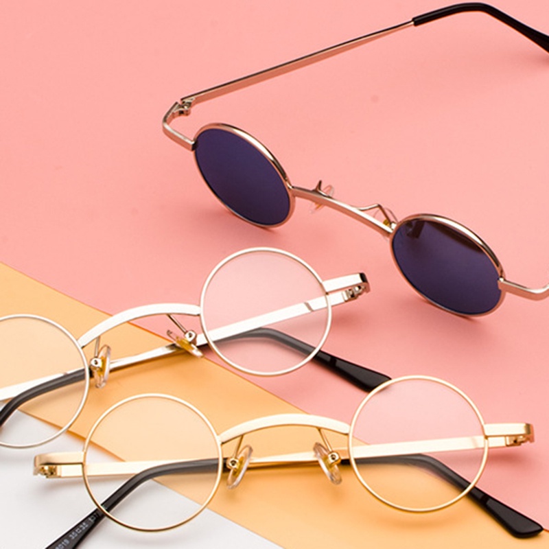 Kính Mát Gọng Tròn Nhỏ Phân Cực Phong Cách Hippy Cổ Điển Cho Nam Và Nữ JP5
