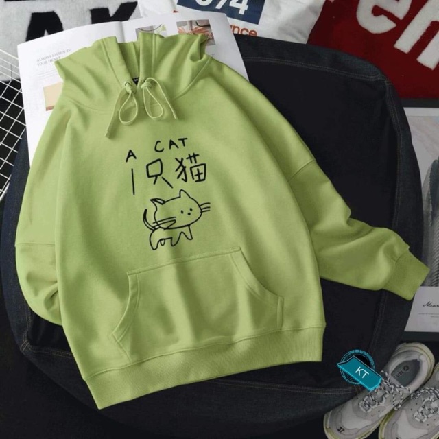 Áo hoodie mèo A Cat KTH1119