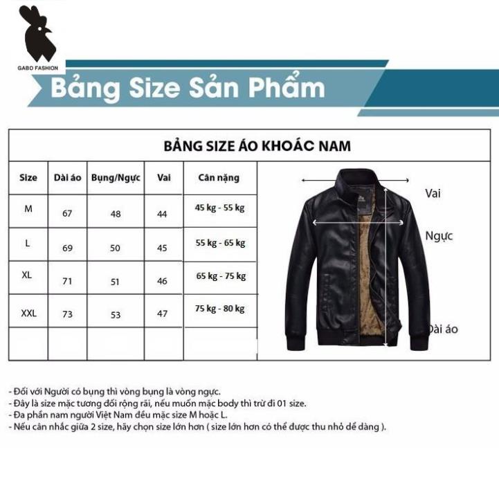 Áo khoác da lót lông nam thời trang cao cấp MODEL AKD088 TẶNG VỚ