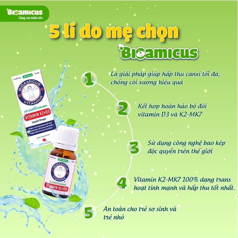 BioAmicus Vi.ta.min D3/K2 Cho Bé Date 2024
