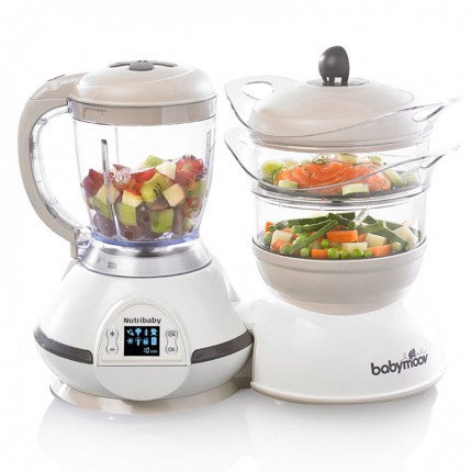 Máy hâm nóng, tiệt trùng, xay hấp thức ăn Babymoov 5in 1