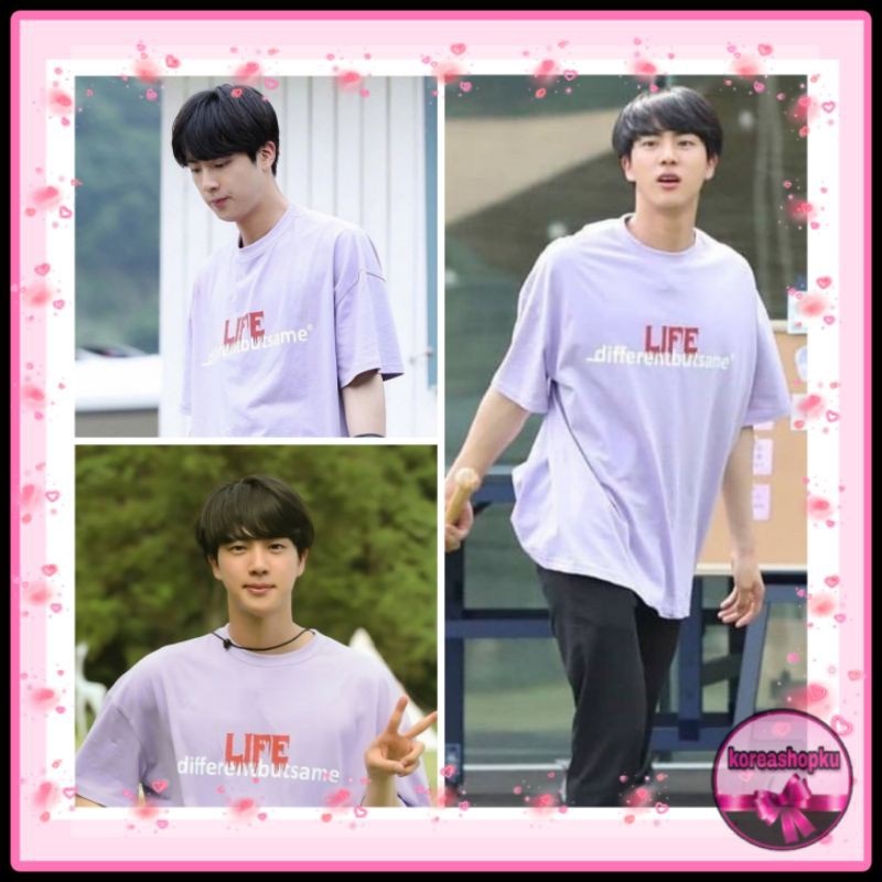 Áo thun Bts JIN In the Soop Ep.5 "LIFE: _differebutsame"