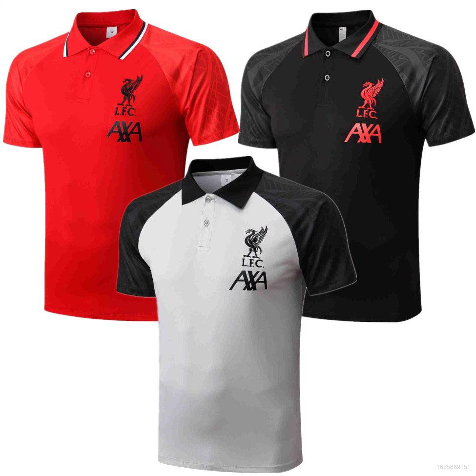 Áo Thun POLO Tay Ngắn In Logo Đội Bóng Liverpool Plus 2022-2023