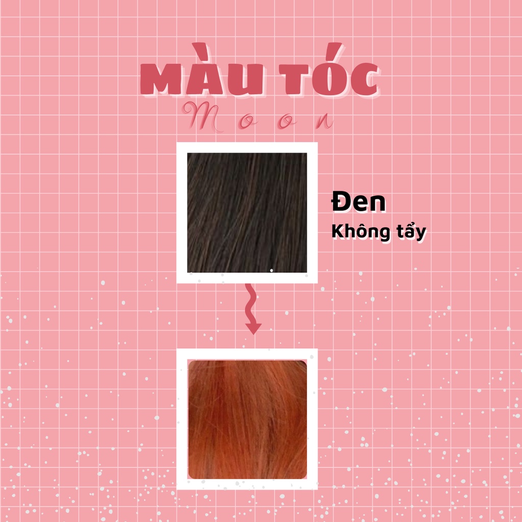 Thuốc nhuộm tóc CAM QUÝT | Tặng Oxy, vitaminE, bao tay, mũ trùm