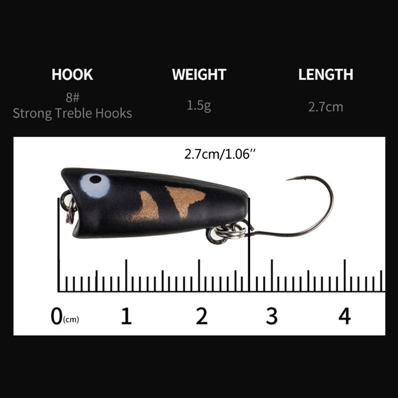 Mồi Câu Cá Mini Bằng Nhựa Cứng Chuyên Dụng Cho Mùa Đông