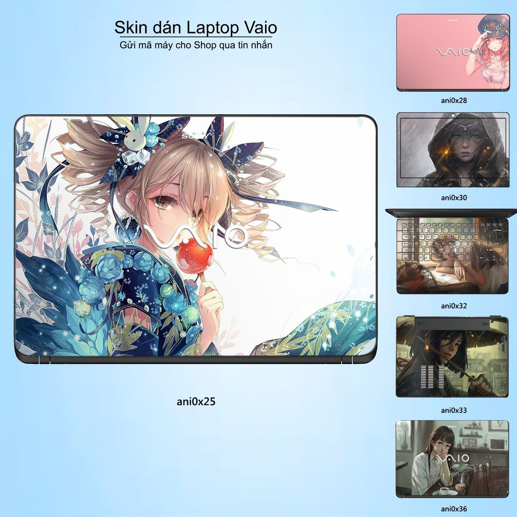 Skin dán Laptop Sony Vaio in hình Anime image (inbox mã máy cho Shop)